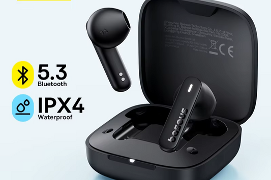 Baseus Bowie E16 Wireless Earphones Bluetooth 5.3 IPX4 Waterproof 30H Battery Life True Wireless In-Ear Headphones with Charging Case