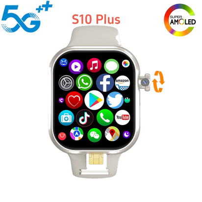 VP29 Smartwatch 5G LTE SIM 256GB Storage 4G/5G Network GPS WiFi 2.29 Inch AMOLED Display 8MP Rotary Camera Android Smart Watch