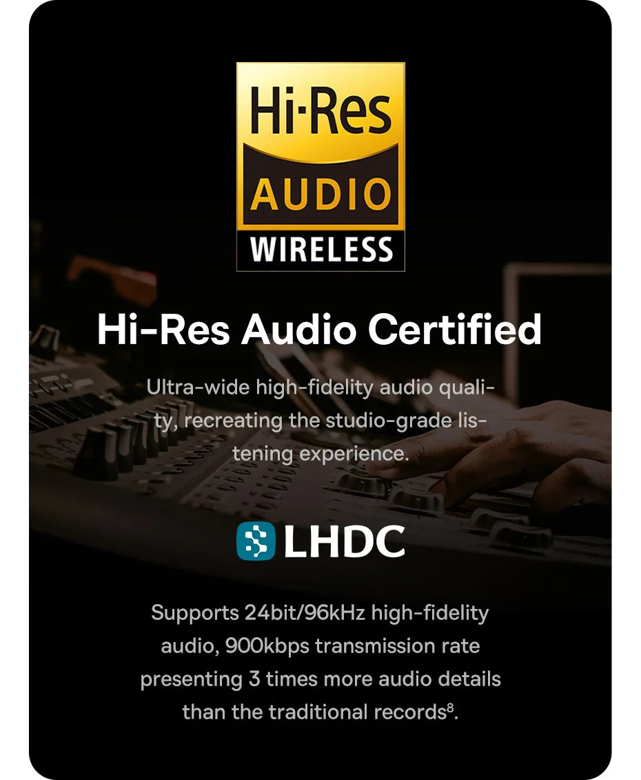 Baseus Bowie M2s -48dB ANC Trådlösa Hörlurar Bluetooth 5.3 3D Spatial Audio Hörlurar HiFi Kvalitet 0.038" Låg Latens Hörlurar