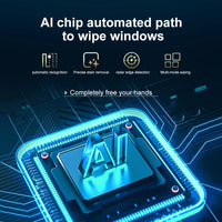 Robot Window cleaner,Dual Water Spray,Smart Memory,High Vacuum Suction, Laser Sensor, Home Wall Glass Cleaning Robot