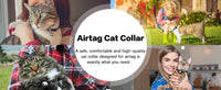 Cute Cat Collar Airtag Breakaway Reflective Kitten Collar with Bell for Apple Air Tag Holder Bell Nylon Silicone Collar for Cats