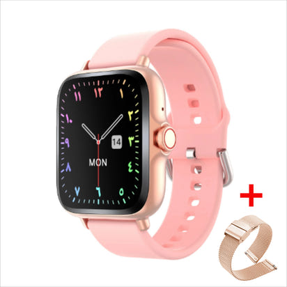 Ny 2025 Smart Watch Full Touch Display BTCall Sports Monitoring för Android & iPhone 1,83 tums kiselgel band mänkvinnor smartwatch