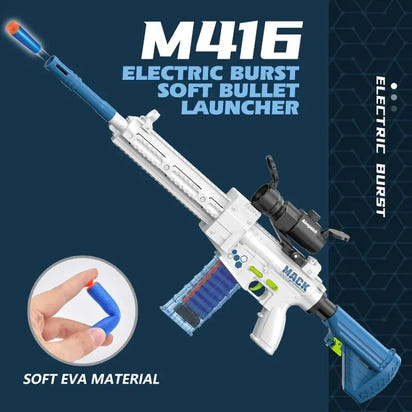 Barnens leksakspistol med mjuka kulor kulspruta med 20 mjuka kulor och till födelsedagspresent mm