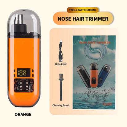 Nose Hair Trimmer with Built-in Battery - Rechargeable Ideal for Men'S Personal Care Neat Image Maintenance Nose Hair Trimmers
