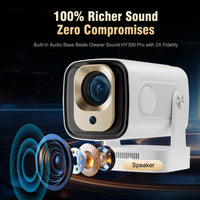 Magcubic HY310 Miniprojektor Autofokus 4K Native 1080P 330ANSI Android 11 5W Högtalare Air Mouse Röstassistent Uppgraderad HY300