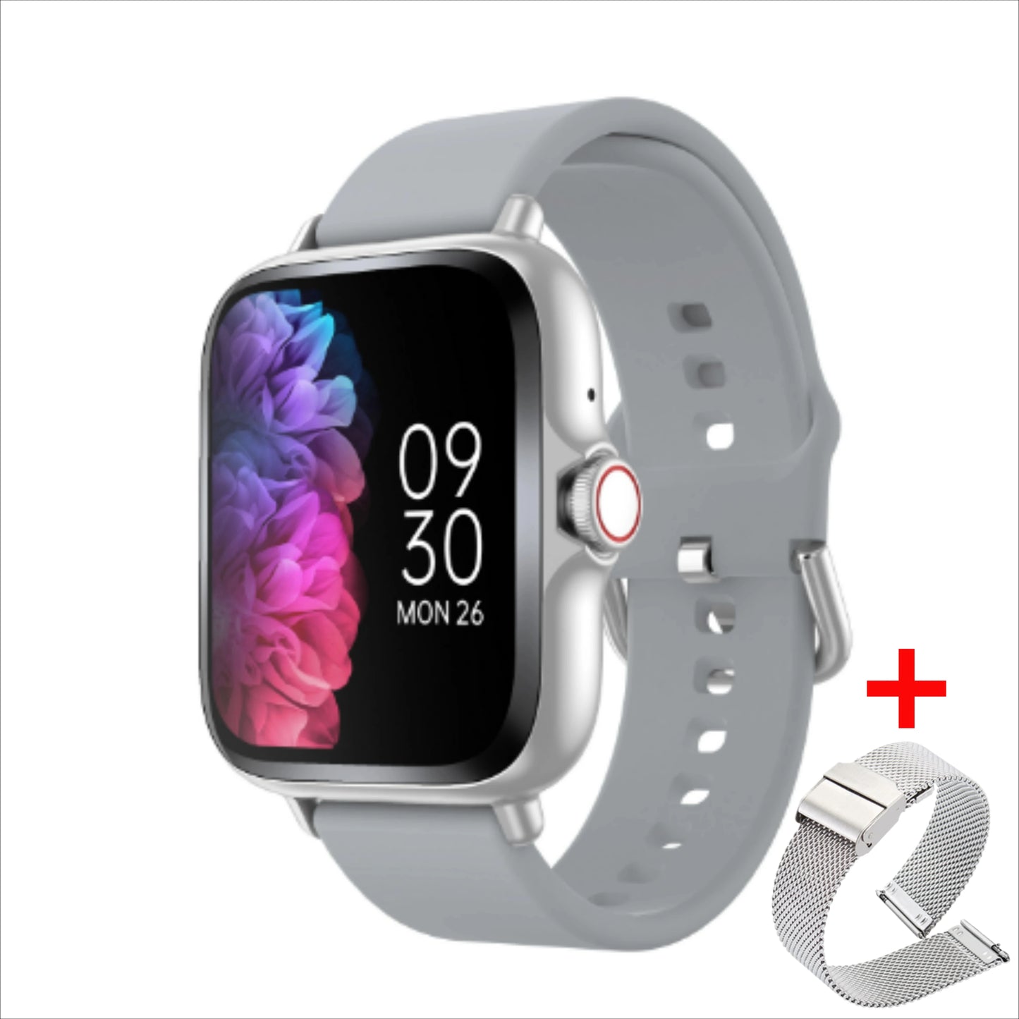 Ny 2025 Smart Watch Full Touch Display BTCall Sports Monitoring för Android & iPhone 1,83 tums kiselgel band mänkvinnor smartwatch