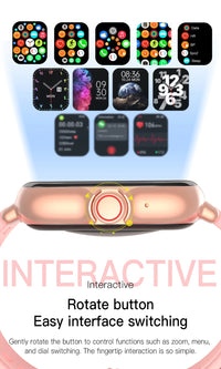 Ny 2025 Smart Watch Full Touch Display BTCall Sports Monitoring för Android & iPhone 1,83 tums kiselgel band mänkvinnor smartwatch