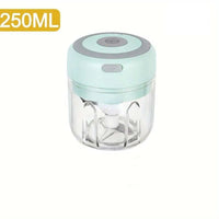 250ML Stainless Steel Electric Garlic Chopper Sturdy Durable Garlic Ginger Kitchen Shredder Mini Tool Food Chopper