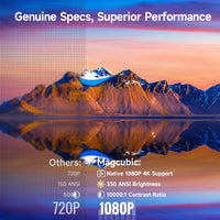 Magcubic HY310 Miniprojektor Autofokus 4K Native 1080P 330ANSI Android 11 5W Högtalare Air Mouse Röstassistent Uppgraderad HY300