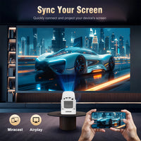 Magcubic HY310 Miniprojektor Autofokus 4K Native 1080P 330ANSI Android 11 5W Högtalare Air Mouse Röstassistent Uppgraderad HY300