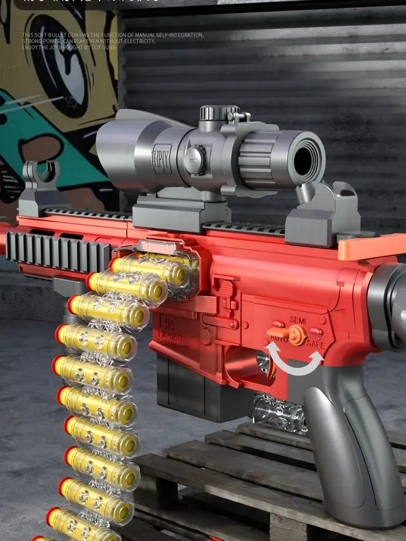 M416 Manuell leksakspistol med mjuka kulor Interaktiv utomhusleksak för åldrarna 14+ Gränsöverskridande populär