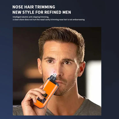Nose Hair Trimmer with Built-in Battery - Rechargeable Ideal for Men'S Personal Care Neat Image Maintenance Nose Hair Trimmers