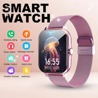 Ny 2025 Smart Watch Full Touch Display BTCall Sports Monitoring för Android & iPhone 1,83 tums kiselgel band mänkvinnor smartwatch