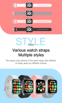 Ny 2025 Smart Watch Full Touch Display BTCall Sports Monitoring för Android & iPhone 1,83 tums kiselgel band mänkvinnor smartwatch