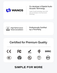 Baseus Bowie M2s -48dB ANC Trådlösa Hörlurar Bluetooth 5.3 3D Spatial Audio Hörlurar HiFi Kvalitet 0.038" Låg Latens Hörlurar