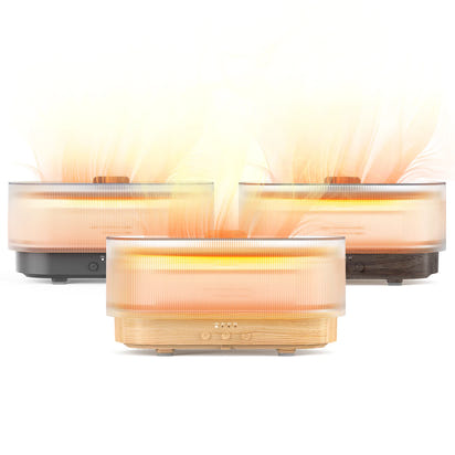 Flame Aromatic Aroma Diffuser 300ml USB Household Air Humidifier With Cool Mist Colorful Desktop Purifier Bedroom