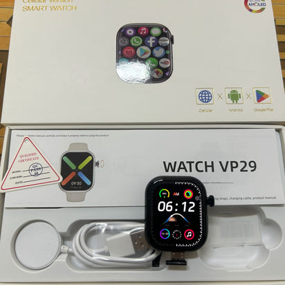 VP29 Smartwatch 5G LTE SIM 256GB Storage 4G/5G Network GPS WiFi 2.29 Inch AMOLED Display 8MP Rotary Camera Android Smart Watch