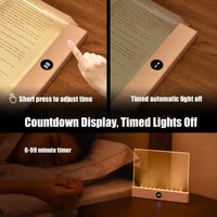 LED Flat Panel Night Vision Reading Light Eye Protection Reading Light Usb Charging Student Night Reading Lamp Book Lamp Indoor