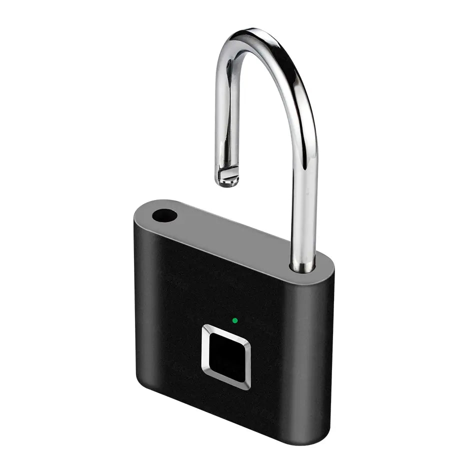 Keyless USB Charging Fingerprint Lock Smart Padlock Waterproof Door Lock 0.2sec Unlock Portable Anti-theft Padlock Zinc