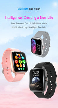 Ny 2025 Smart Watch Full Touch Display BTCall Sports Monitoring för Android & iPhone 1,83 tums kiselgel band mänkvinnor smartwatch