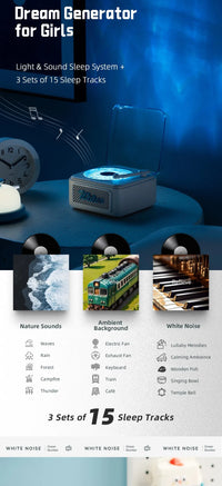 Retro Bluetooth-högtalare Mini trådlös stereo med omgivande ljus subwoofer inbyggd vitbrus vinylskivspelare