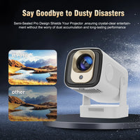 Magcubic HY310 Miniprojektor Autofokus 4K Native 1080P 330ANSI Android 11 5W Högtalare Air Mouse Röstassistent Uppgraderad HY300