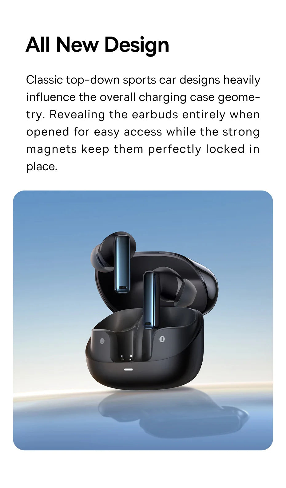 Baseus Bowie M2s -48dB ANC Trådlösa Hörlurar Bluetooth 5.3 3D Spatial Audio Hörlurar HiFi Kvalitet 0.038" Låg Latens Hörlurar