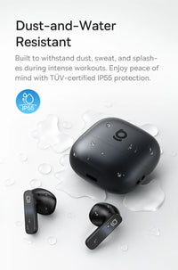 Baseus Bass BS1 NC Trådlösa Hörlurar -40dB ANC Bluetooth 6.0 Halvöppna Hi-Res Audio 6-Mic AI ENC LDAC Vattentäta Äkta Trådlösa Hörlurar