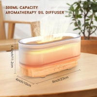 Flame Aromatic Aroma Diffuser 300ml USB Household Air Humidifier With Cool Mist Colorful Desktop Purifier Bedroom