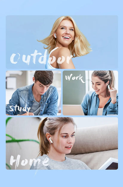 Baseus Bowie E16 Wireless Earphones Bluetooth 5.3 IPX4 Waterproof 30H Battery Life True Wireless In-Ear Headphones with Charging Case