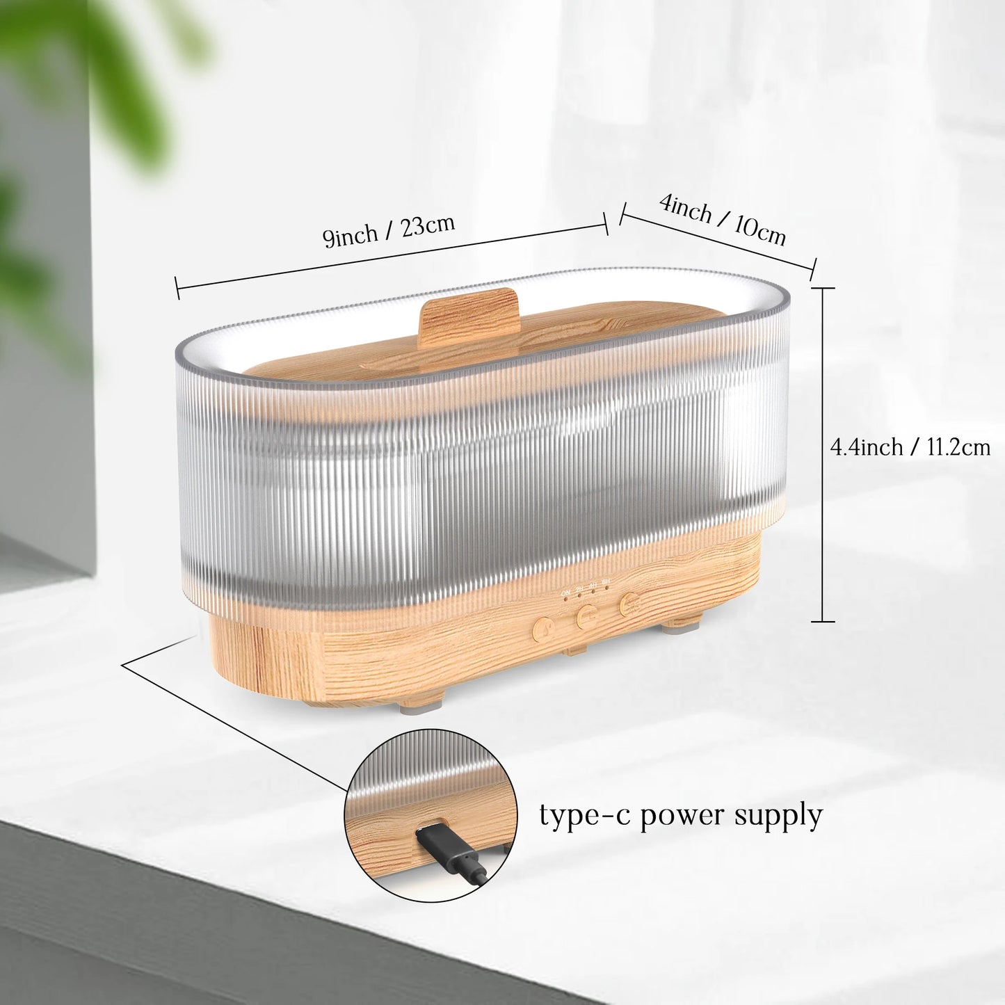 Flame Aromatic Aroma Diffuser 300ml USB Household Air Humidifier With Cool Mist Colorful Desktop Purifier Bedroom