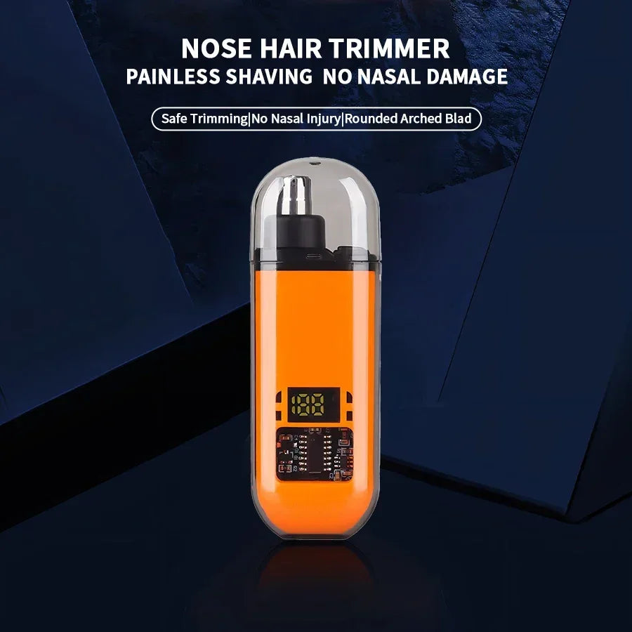 Nose Hair Trimmer with Built-in Battery - Rechargeable Ideal for Men'S Personal Care Neat Image Maintenance Nose Hair Trimmers