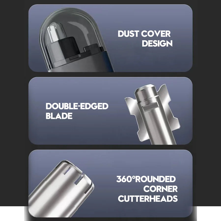 Nose Hair Trimmer with Built-in Battery - Rechargeable Ideal for Men'S Personal Care Neat Image Maintenance Nose Hair Trimmers