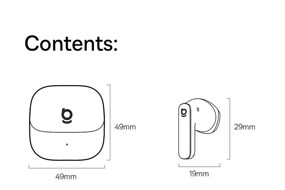 Baseus Bass BS1 NC Trådlösa Hörlurar -40dB ANC Bluetooth 6.0 Halvöppna Hi-Res Audio 6-Mic AI ENC LDAC Vattentäta Äkta Trådlösa Hörlurar