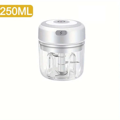 250ML Stainless Steel Electric Garlic Chopper Sturdy Durable Garlic Ginger Kitchen Shredder Mini Tool Food Chopper