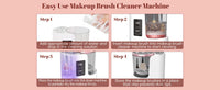 3 IN 1 Electric Makeup Brush Cleaner Machine With Makeup Brush Dryer-Holder-Portable Automatic USB Cosmetic Brushes Cleaner Tool