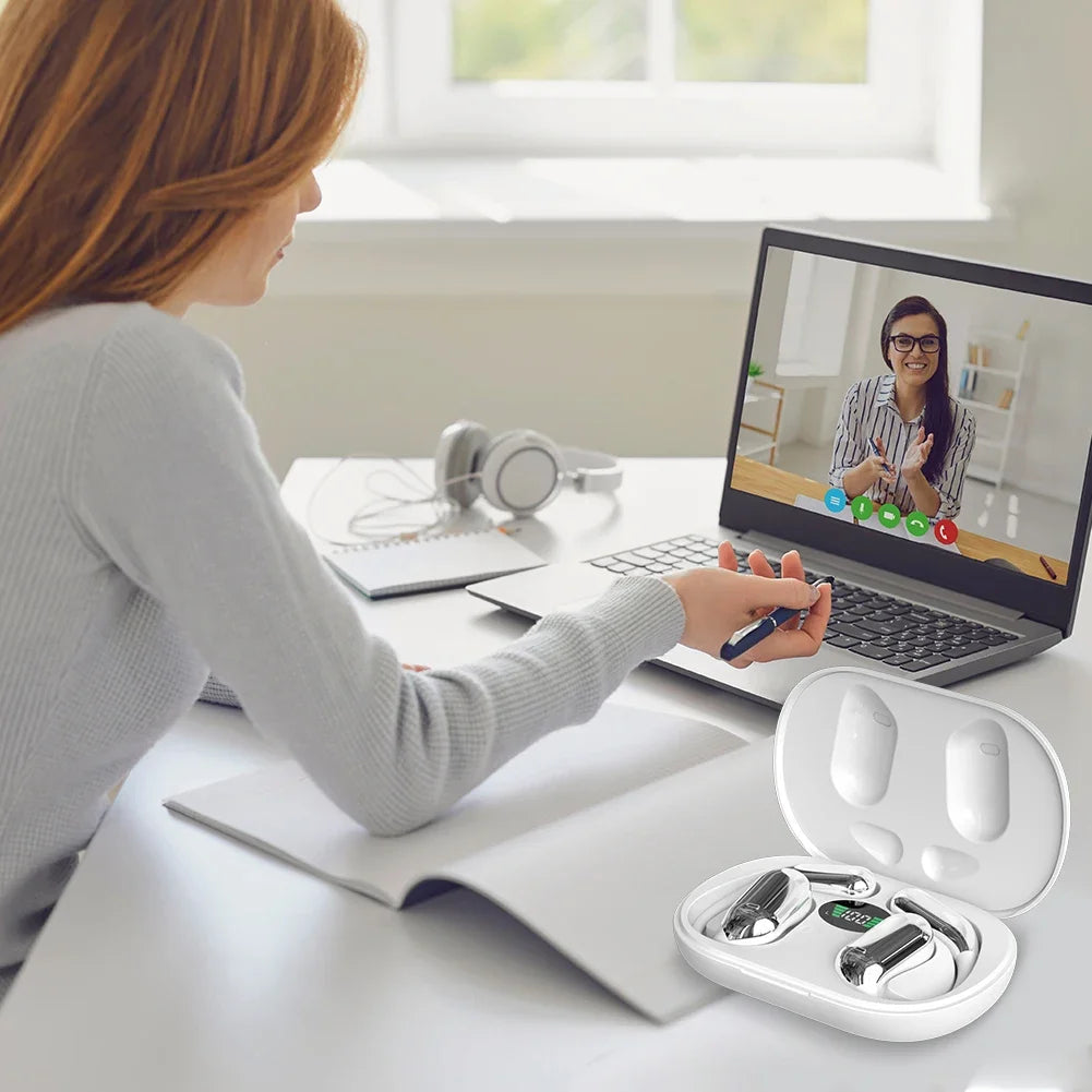 AI Translator Earbuds 3-in-1 144 Languages Noise Cancelling Bluetooth 5.3 Smart Voice Instant Real-Time Translation Headset