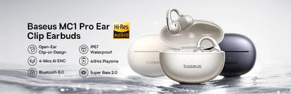 Baseus Bowie E19 Wireless Earphones Bluetooth 5.3 Big Bass 12mm Drivers IPX5 Waterproof Earbuds 33Hrs Battery Life Headphones