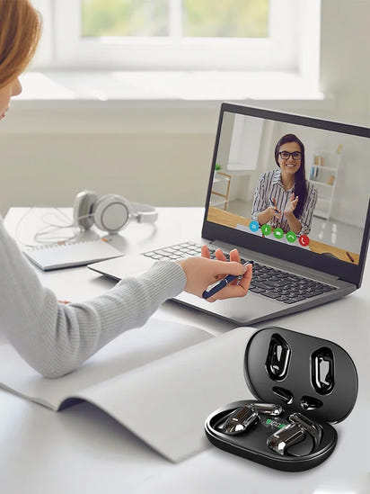 AI Translator Earbuds 3-in-1 144 Languages Noise Cancelling Bluetooth 5.3 Smart Voice Instant Real-Time Translation Headset