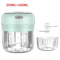 250ML Stainless Steel Electric Garlic Chopper Sturdy Durable Garlic Ginger Kitchen Shredder Mini Tool Food Chopper