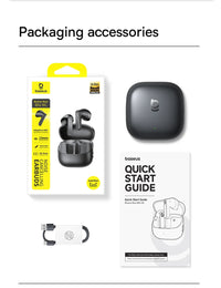 Baseus Bass BS1 NC Trådlösa Hörlurar -40dB ANC Bluetooth 6.0 Halvöppna Hi-Res Audio 6-Mic AI ENC LDAC Vattentäta Äkta Trådlösa Hörlurar