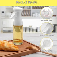 Oil Spray for Cooking - Olive Oil Dispenser Bottle Sprayer Mist-Reusable Food Grade Oil Vinegar,Spray Bottle Kitchen Accessories