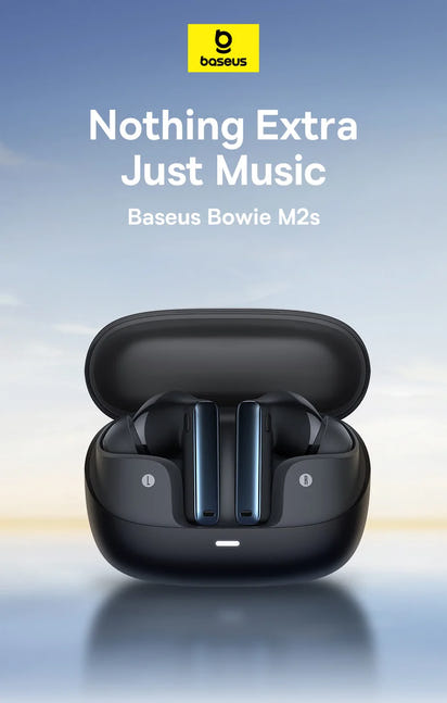 Baseus Bowie M2s -48dB ANC Trådlösa Hörlurar Bluetooth 5.3 3D Spatial Audio Hörlurar HiFi Kvalitet 0.038