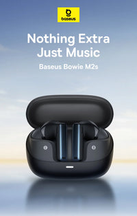 Baseus Bowie M2s -48dB ANC Trådlösa Hörlurar Bluetooth 5.3 3D Spatial Audio Hörlurar HiFi Kvalitet 0.038" Låg Latens Hörlurar