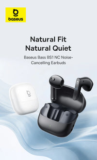 Baseus Bass BS1 NC Trådlösa Hörlurar -40dB ANC Bluetooth 6.0 Halvöppna Hi-Res Audio 6-Mic AI ENC LDAC Vattentäta Äkta Trådlösa Hörlurar