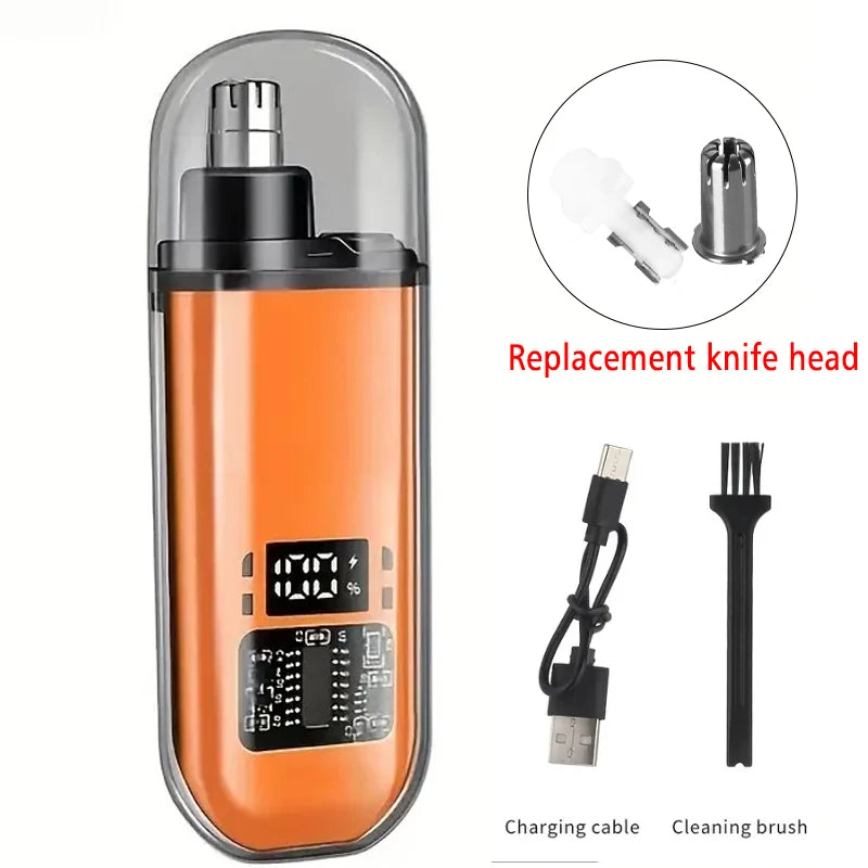 Nose Hair Trimmer with Built-in Battery - Rechargeable Ideal for Men'S Personal Care Neat Image Maintenance Nose Hair Trimmers