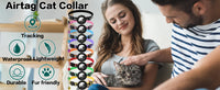 Cute Cat Collar Airtag Breakaway Reflective Kitten Collar with Bell for Apple Air Tag Holder Bell Nylon Silicone Collar for Cats