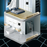 Robot Window cleaner,Dual Water Spray,Smart Memory,High Vacuum Suction, Laser Sensor, Home Wall Glass Cleaning Robot