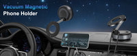 Vakuummagnetisk sugkoppshållare för telefon, vikbar och utdragbar handsfree-sugkoppshållare för telefon i bil för iPhone och Android