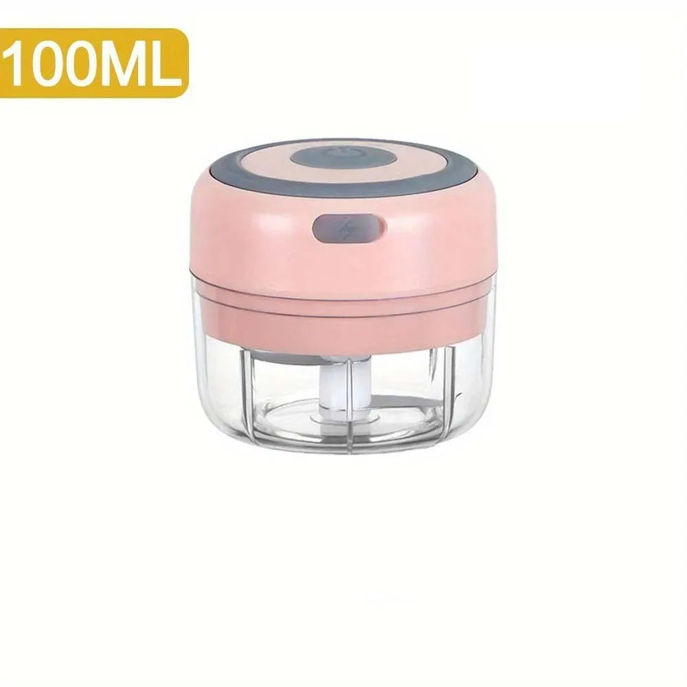 250ML Stainless Steel Electric Garlic Chopper Sturdy Durable Garlic Ginger Kitchen Shredder Mini Tool Food Chopper